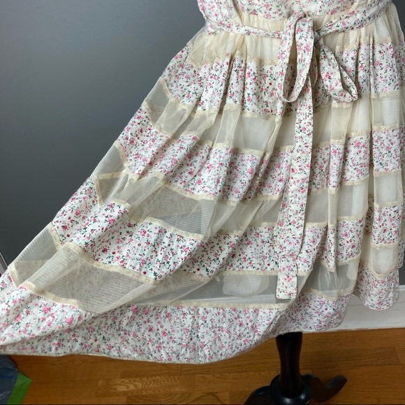 To Love Kuvaa Dress milkmaid fairy prairie apron small / extra small - Picture 9 of 14